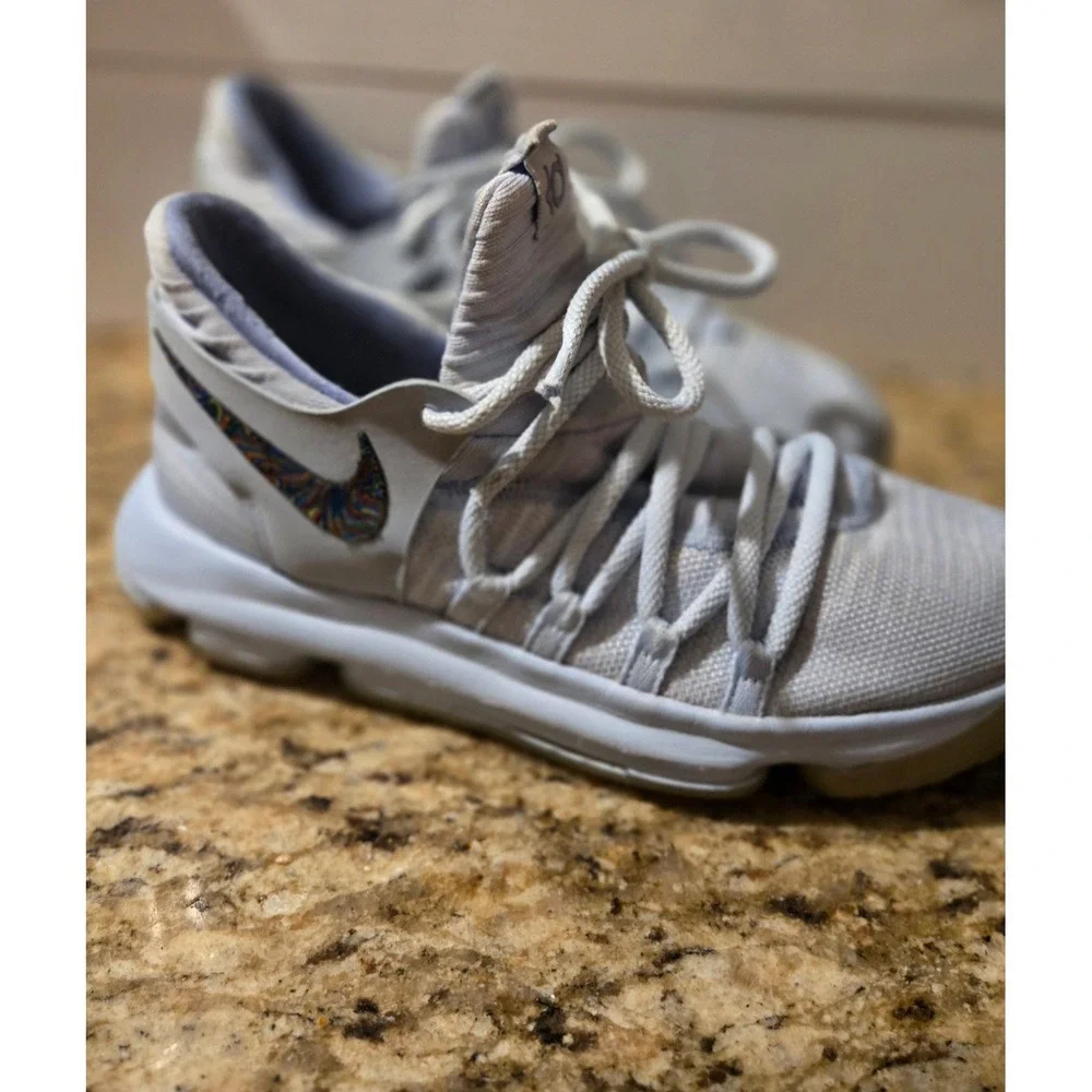 Nike KD 10‎ X Anniversary Kevin Durant Basketball Shoes Sneakers Youth 7Y